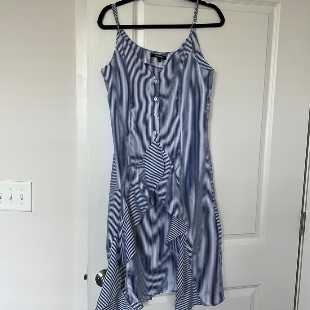 Chic Blue Striped Women's Blouse